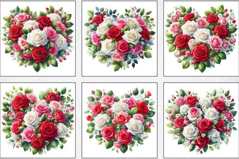 Valentine's Rose Clipart Bundle - CraftNest - Digital Crafting and Art