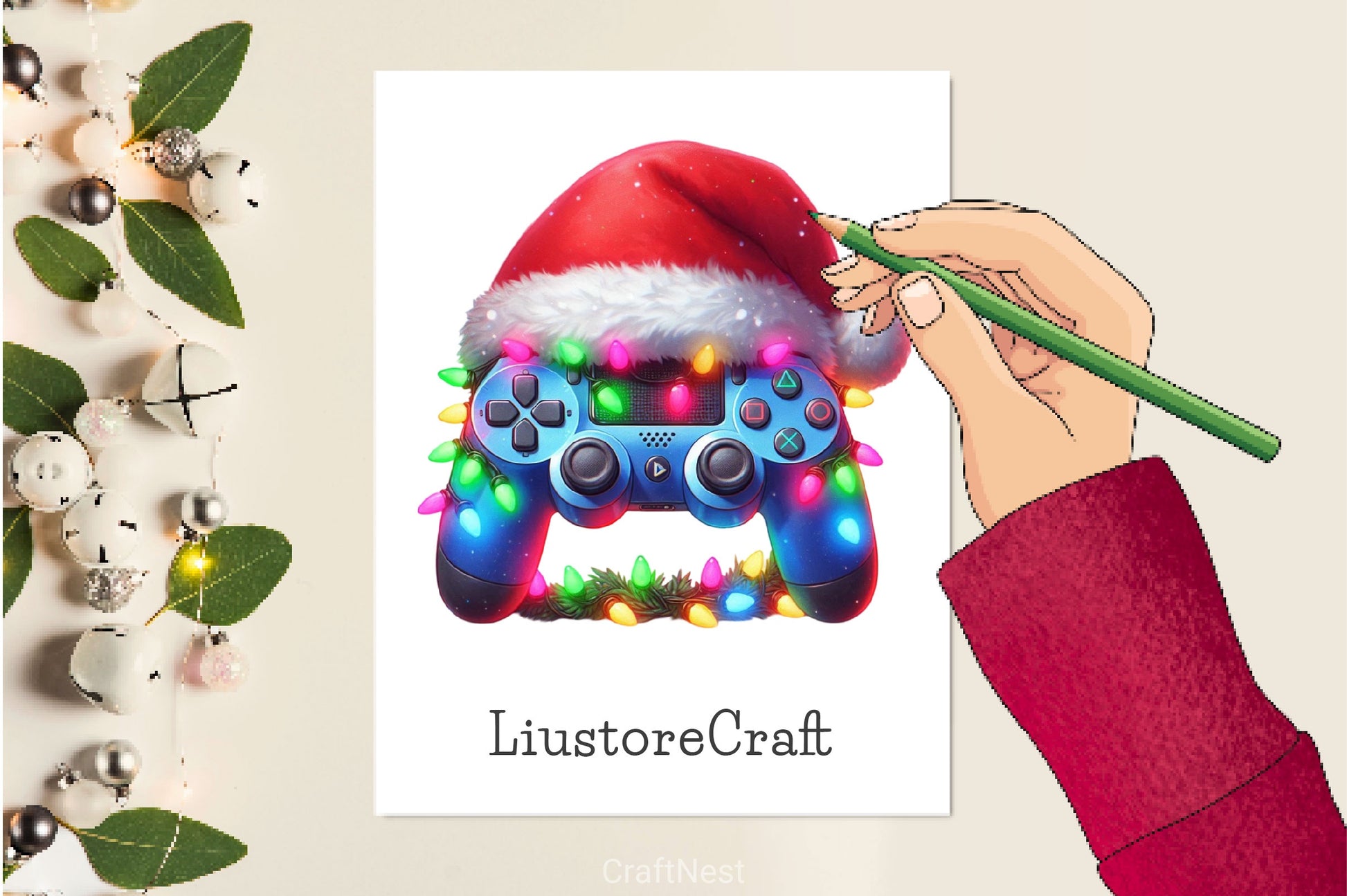 Christmas Game Controller Clipart Bundle - CraftNest - Digital Crafting and Art