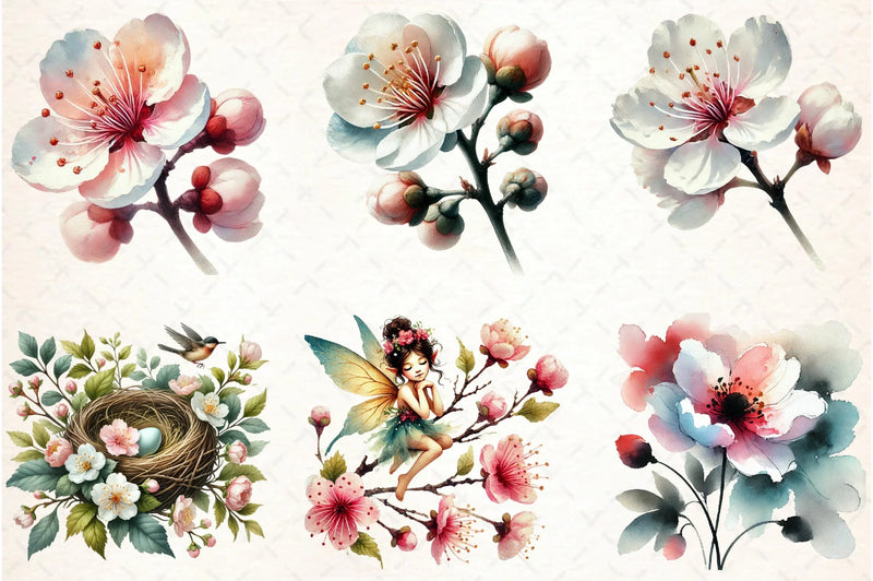 Spring Flower Clipart Bundle - CraftNest - Digital Crafting and Art