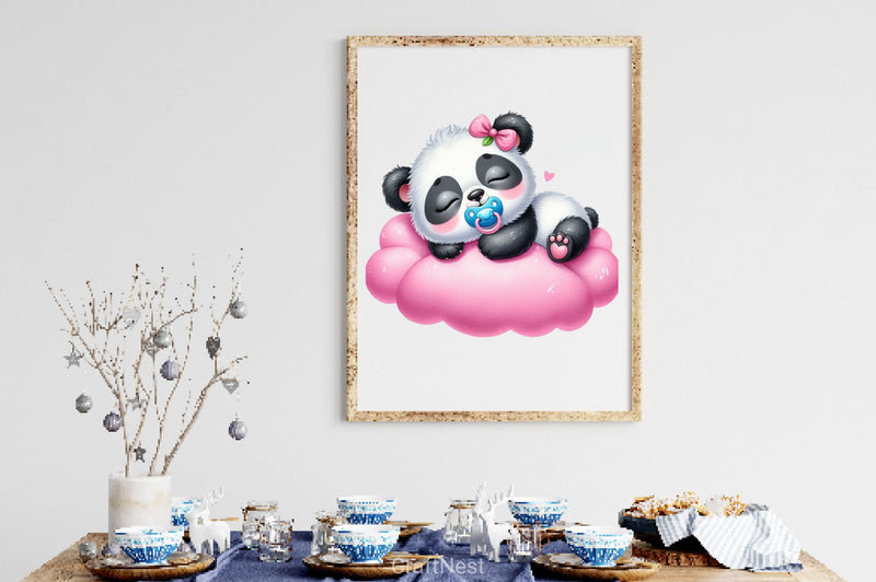 Lovely Baby Animal Sleeping Clipart Bundle 2 - CraftNest - Digital Crafting and Art