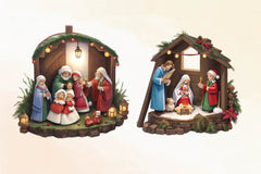 Christmas Nativity Sets Clipart Bundle - CraftNest - Digital Crafting and Art