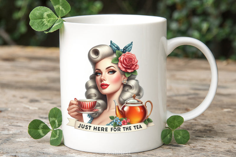 Just Here For The Tea Clipart Bundle - CraftNest - Digital Crafting and Art