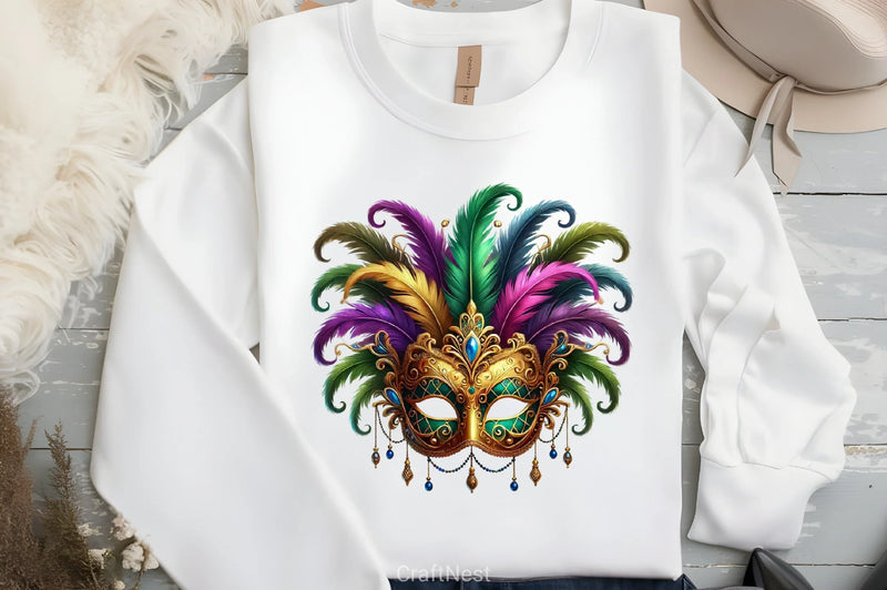 Mardi Gras Mask Clipart Bundle 3 - CraftNest - Digital Crafting and Art