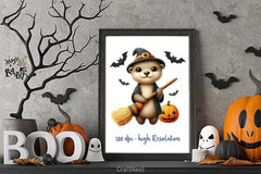 Halloween Cute Animals Clipart Bundle - CraftNest - Digital Crafting and Art