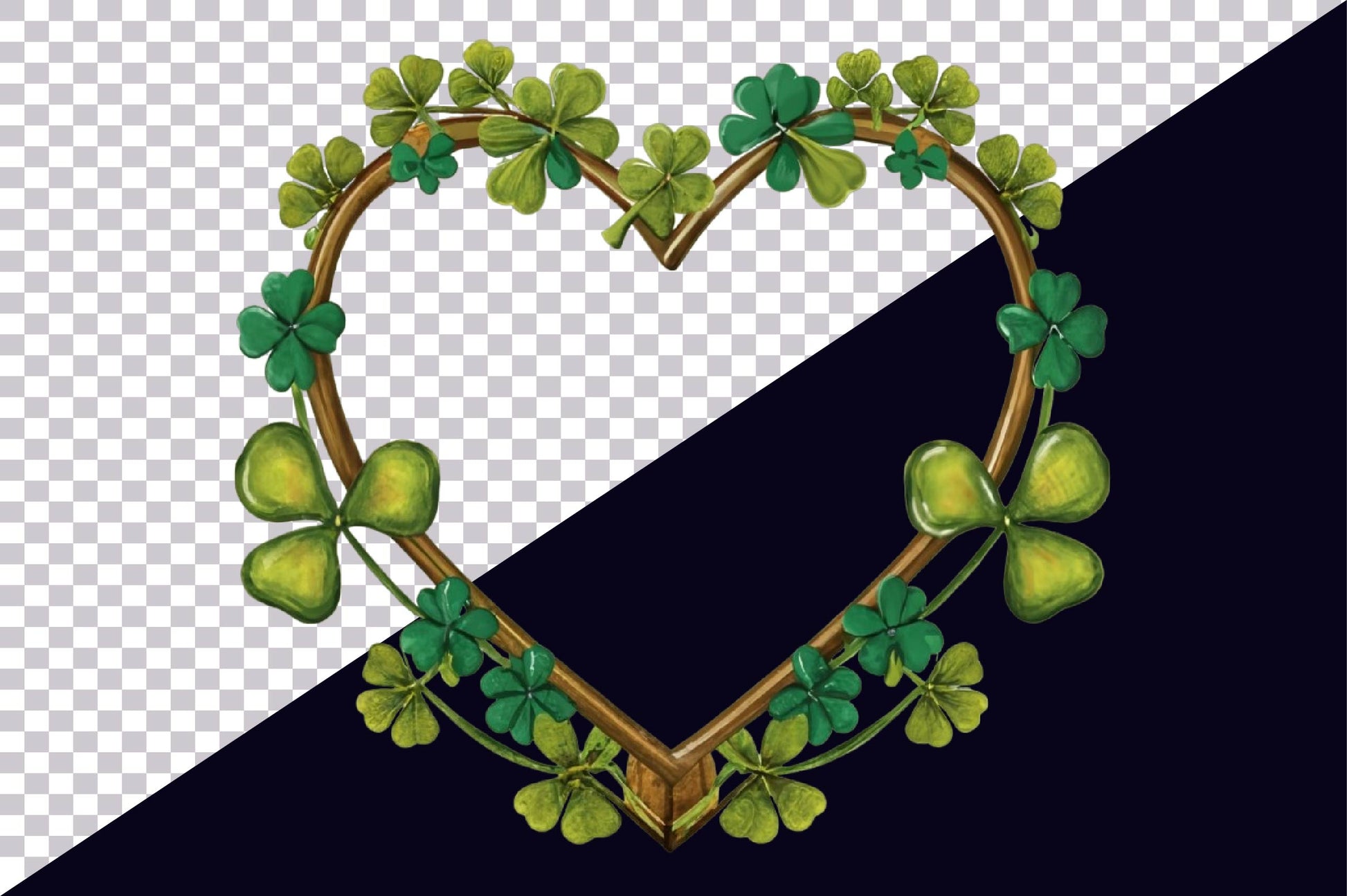 St Patricks Day Heart Frame Clipart Bundle - CraftNest - Digital Crafting and Art