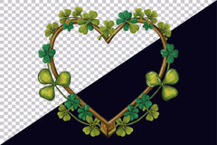 St Patricks Day Heart Frame Clipart Bundle - CraftNest - Digital Crafting and Art