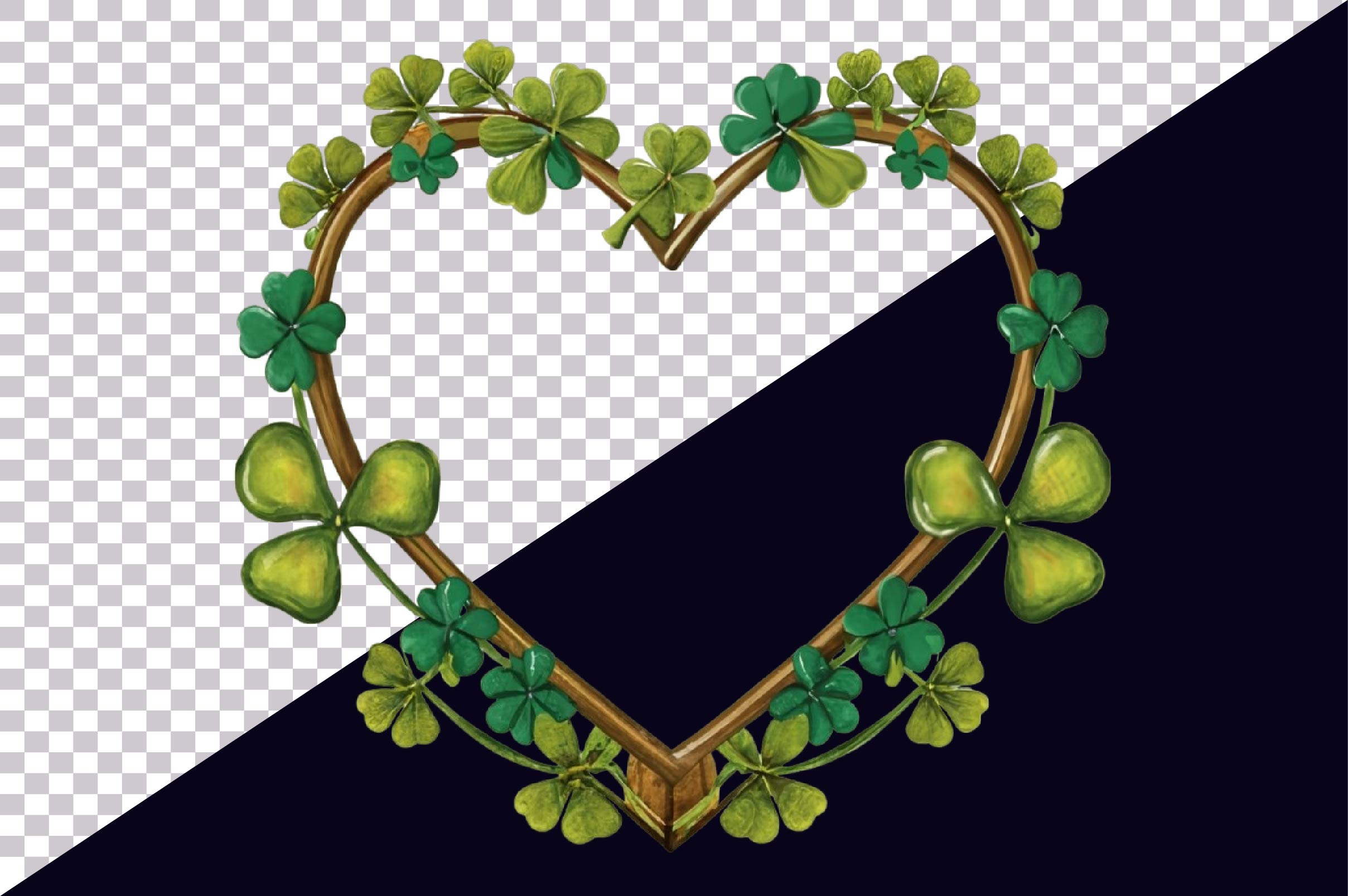 St Patricks Day Heart Frame Clipart Bundle - CraftNest - Digital Crafting and Art