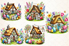 Easter House Clipart Bundle 2 - CraftNest - Digital Crafting and Art