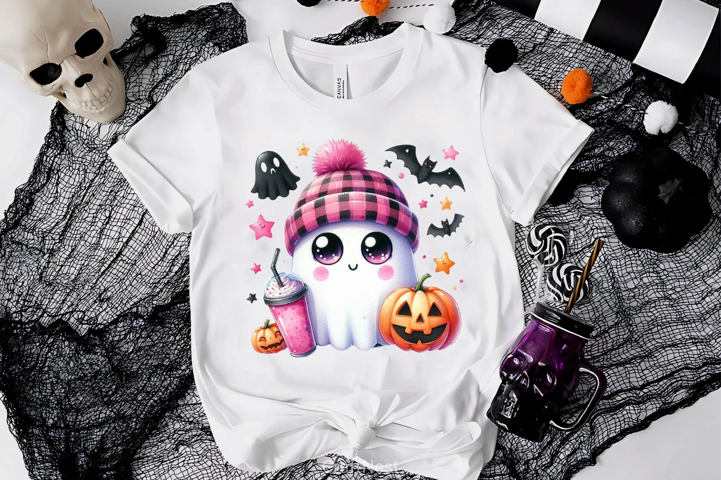 Cute Ghost Cute Halloween Clipart Bundle 10 - CraftNest - Digital Crafting and Art