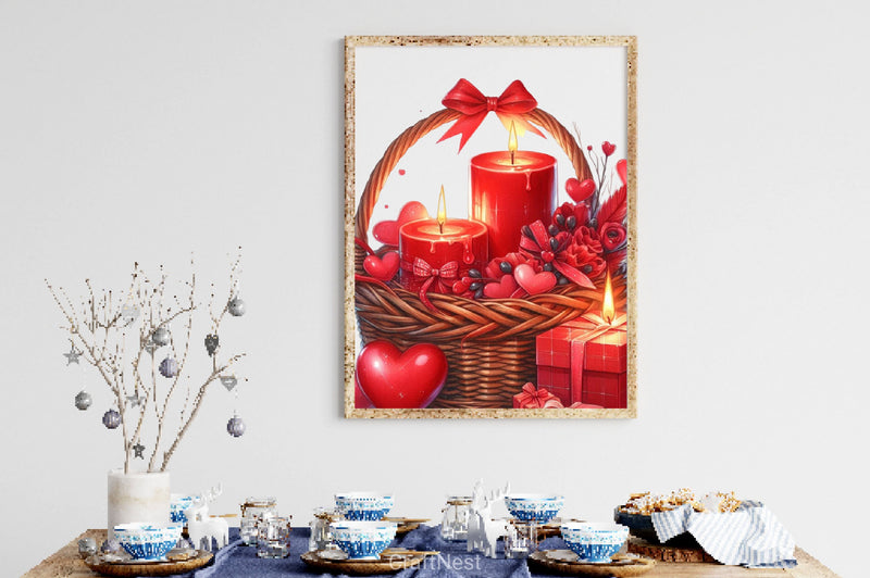 Valentine Gift Basket Clipart Bundle - CraftNest - Digital Crafting and Art