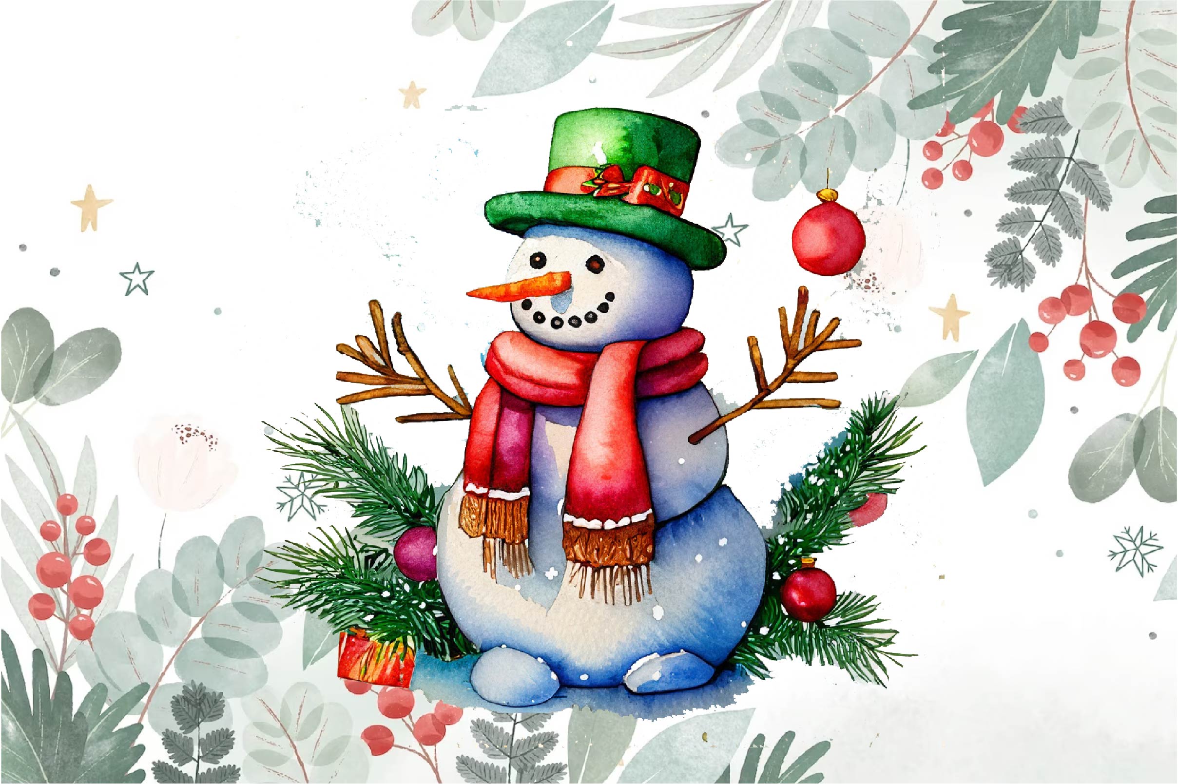 Snowman Clipart Bundle 1 - CraftNest - Digital Crafting and Art