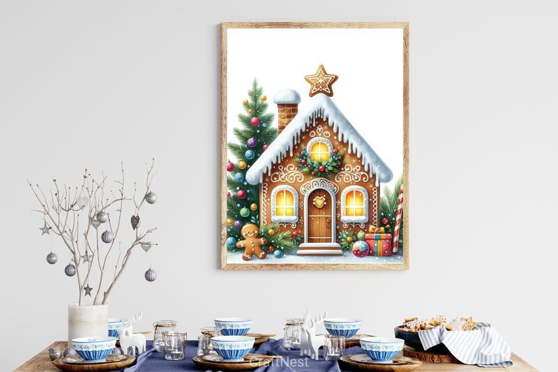 Christmas Gingerbread House Clipart Bundle - CraftNest - Digital Crafting and Art