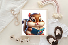 Cute Animals Reading Clipart Bundle - CraftNest - Digital Crafting and Art