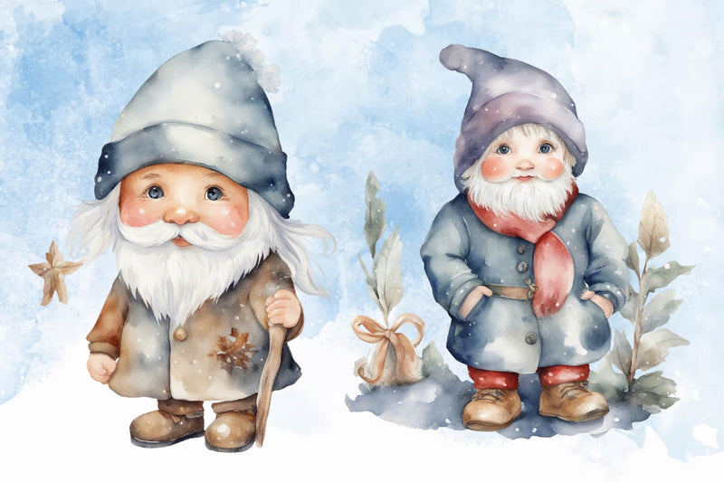 Christmas Gnome Clipart Bundle 5 - CraftNest - Digital Crafting and Art