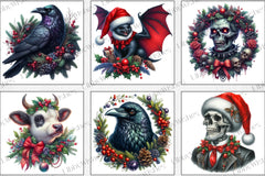 Christmas Gothic Clipart Bundle - CraftNest - Digital Crafting and Art