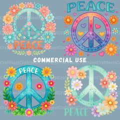 Peace Signs Clipart Bundle - CraftNest - Digital Crafting and Art