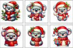 Christmas Koala Clipart Bundle 2 - CraftNest - Digital Crafting and Art