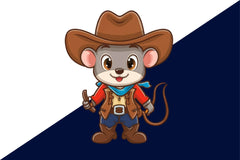 Cute Cowboy Mouse Clipart Bundle - CraftNest - Digital Crafting and Art
