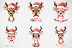 Reindeer Christmas Clipart Bundle - CraftNest - Digital Crafting and Art