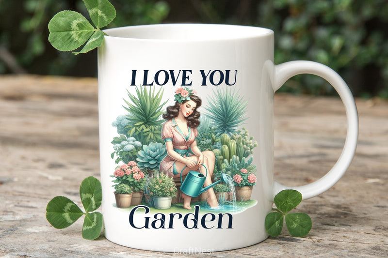 I Love You Garden Clipart Bundle - CraftNest - Digital Crafting and Art