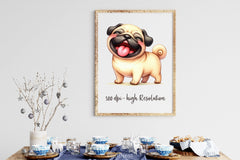 Funny Pug Dog Clipart Bundle - CraftNest - Digital Crafting and Art