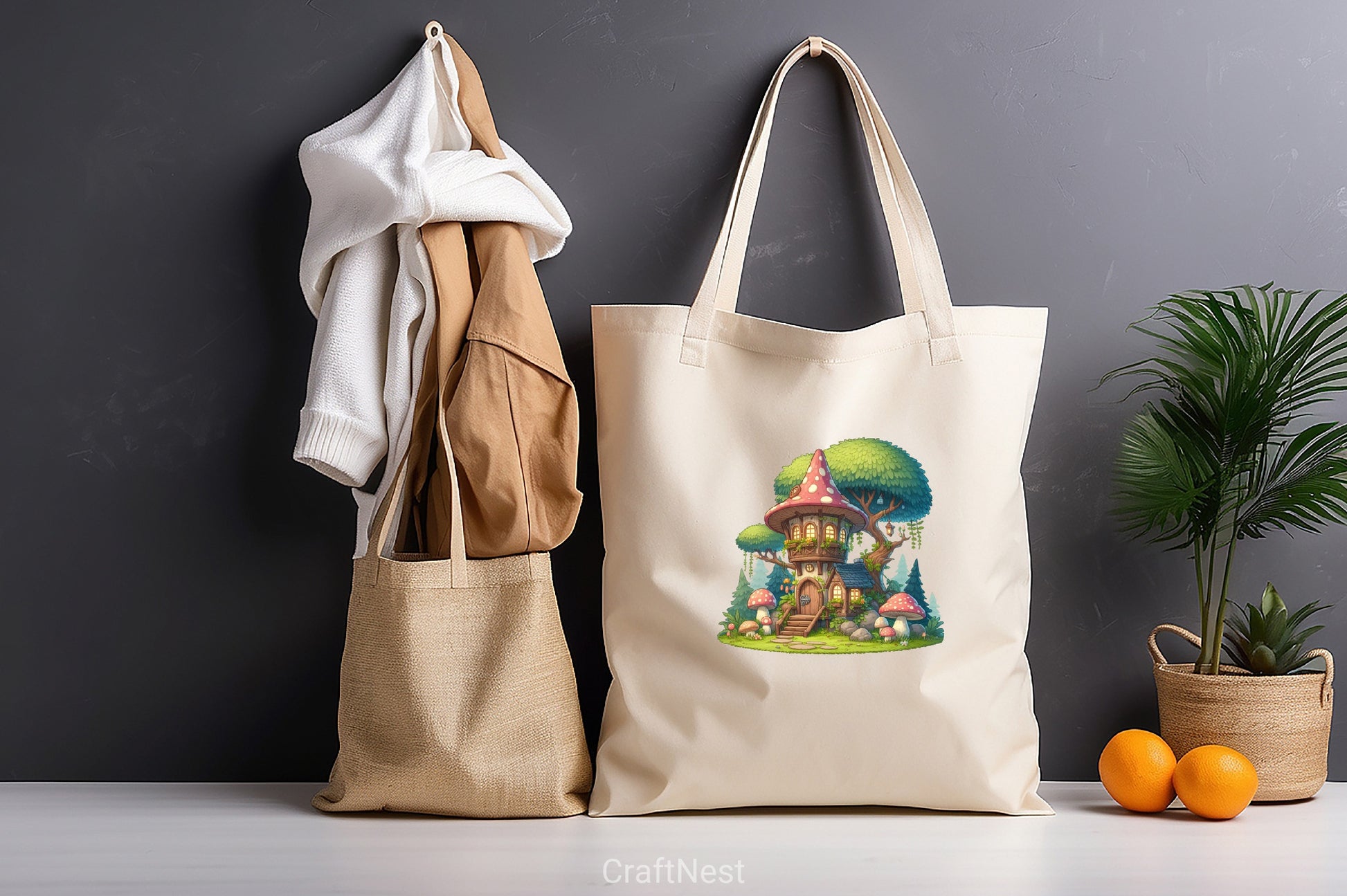 Mushroom House Clipart Bundle 2 - CraftNest - Digital Crafting and Art