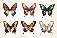 Vintage Butterfly Clipart Bundle - CraftNest - Digital Crafting and Art