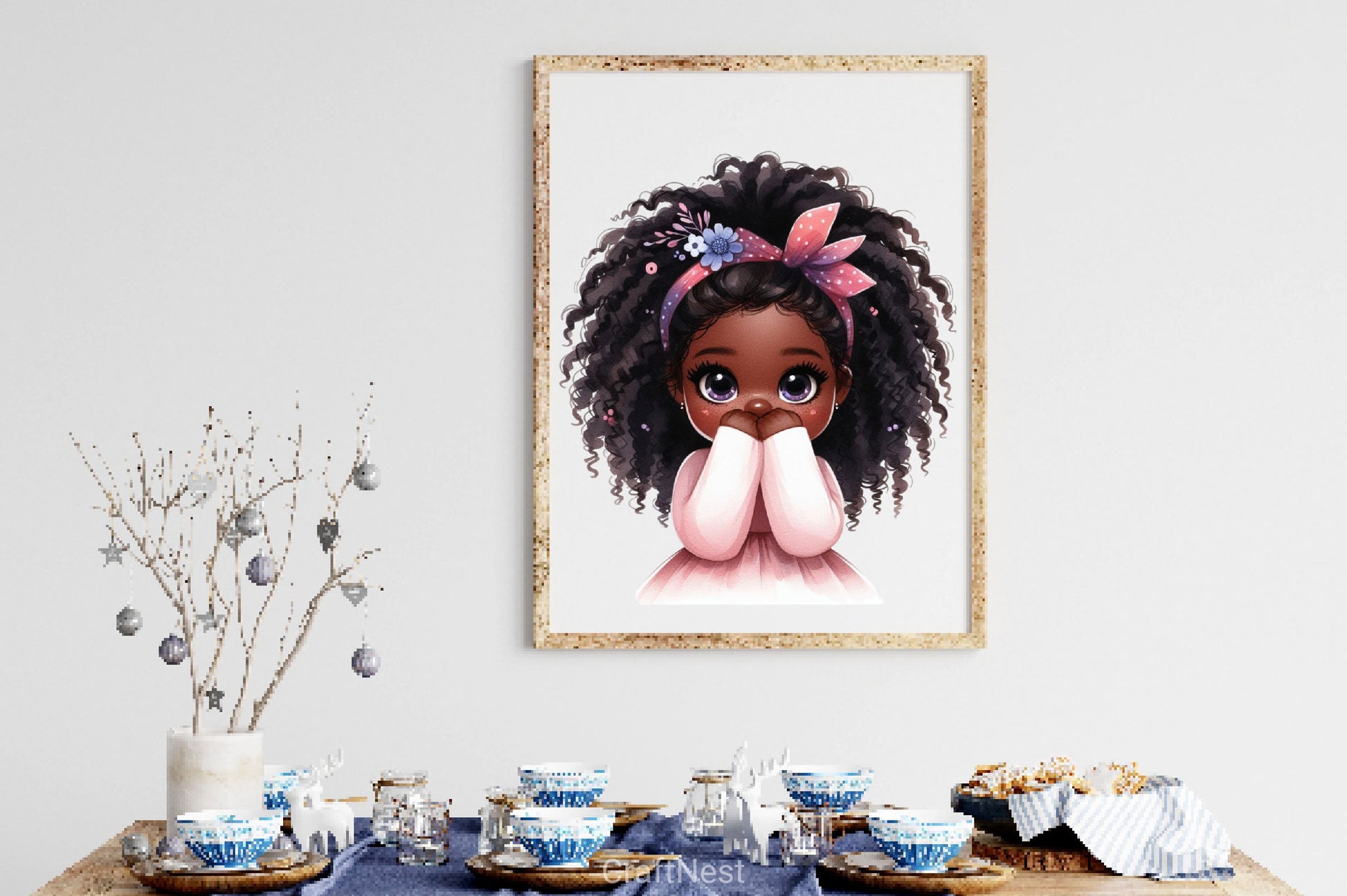 Peekaboo African Black Girl Clipart Bundle 1 - CraftNest - Digital Crafting and Art
