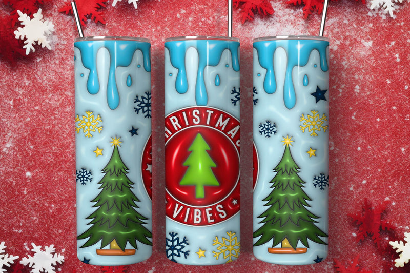 3D Inflated Christmas Tumbler Bundle 13 - CraftNest - Digital Crafting and Art