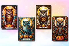 Halloween Owl Tarot Card Clipart Bundle - CraftNest - Digital Crafting and Art