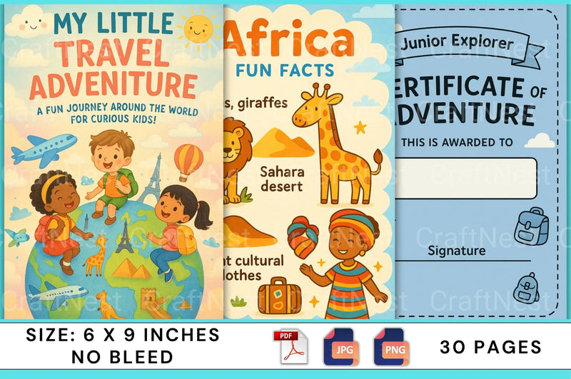 My Little Travel Adventure for Kids - CraftNest - Digital Crafting and Art