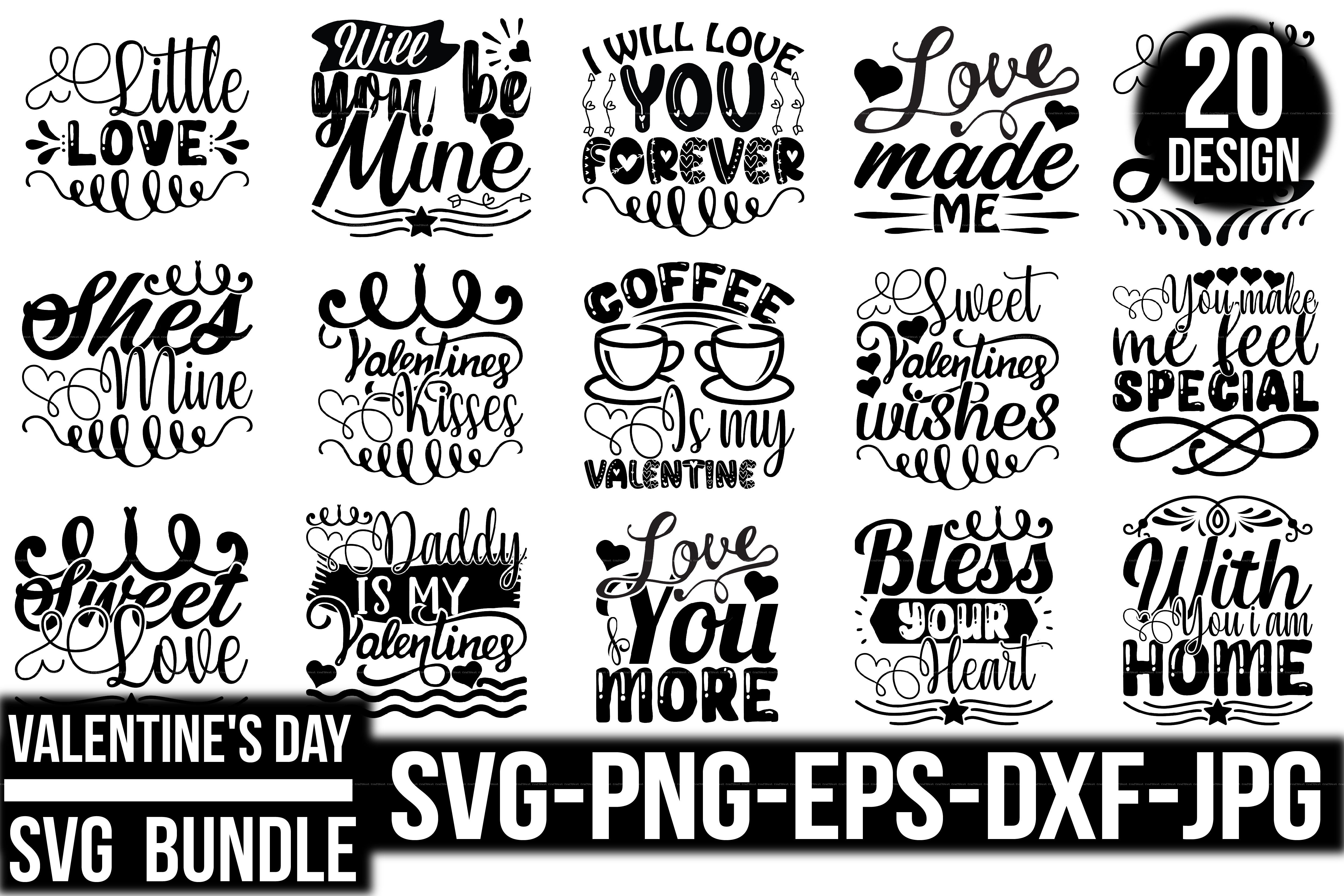 Valentine SVG Bundle for Crafting