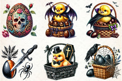 Gothic Easter Clipart Bundle 1 - CraftNest - Digital Crafting and Art