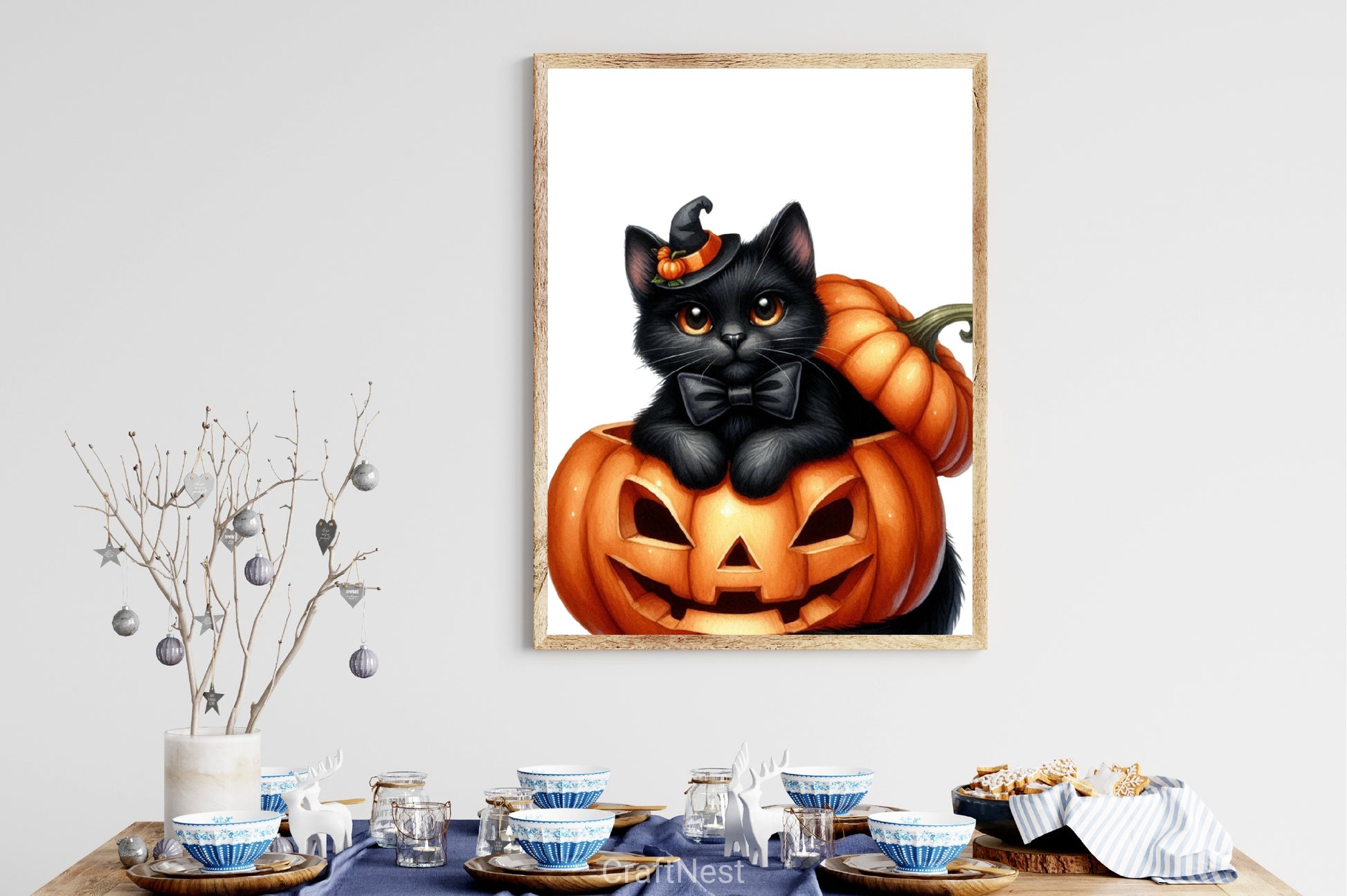 Halloween Cat & Pumpkin Clipart Bundle - CraftNest - Digital Crafting and Art