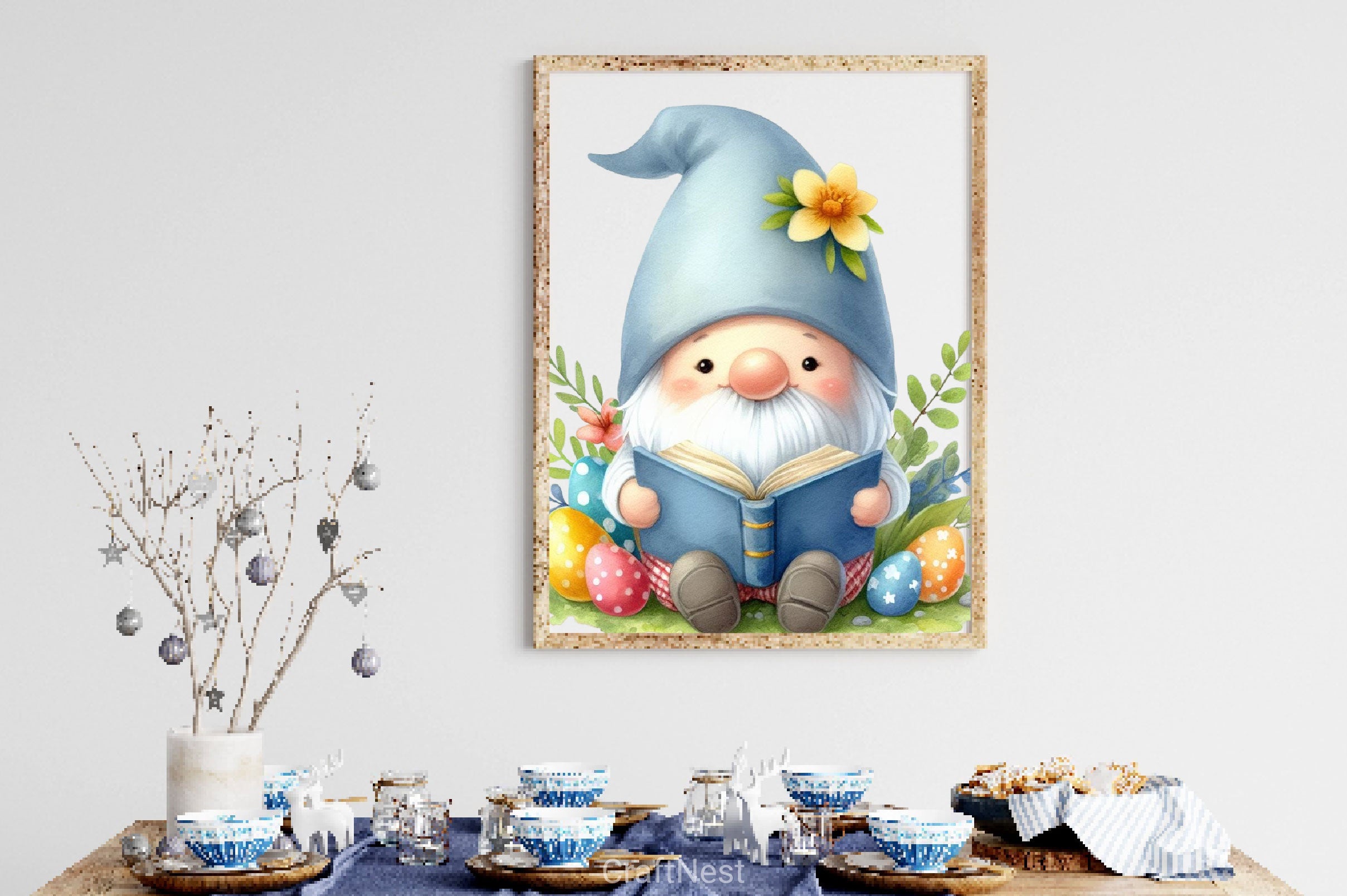 Cute Easter Gnome Clipart Bundle - CraftNest - Digital Crafting and Art