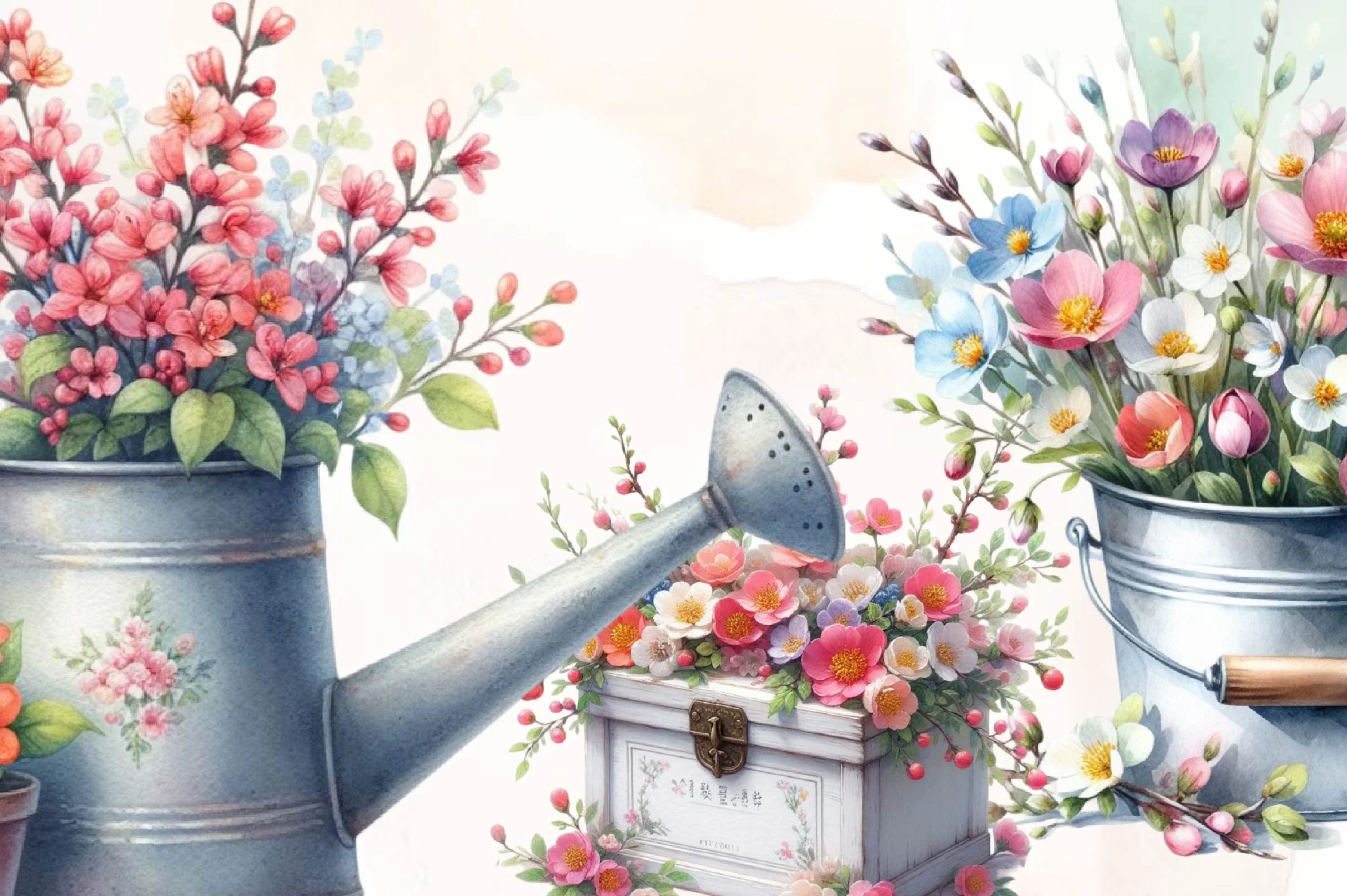 Spring Flowers Clipart Bundle 3 - CraftNest - Digital Crafting and Art