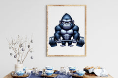 Heavy Weightlifting Gorilla Clipart Bundle 2 - CraftNest - Digital Crafting and Art