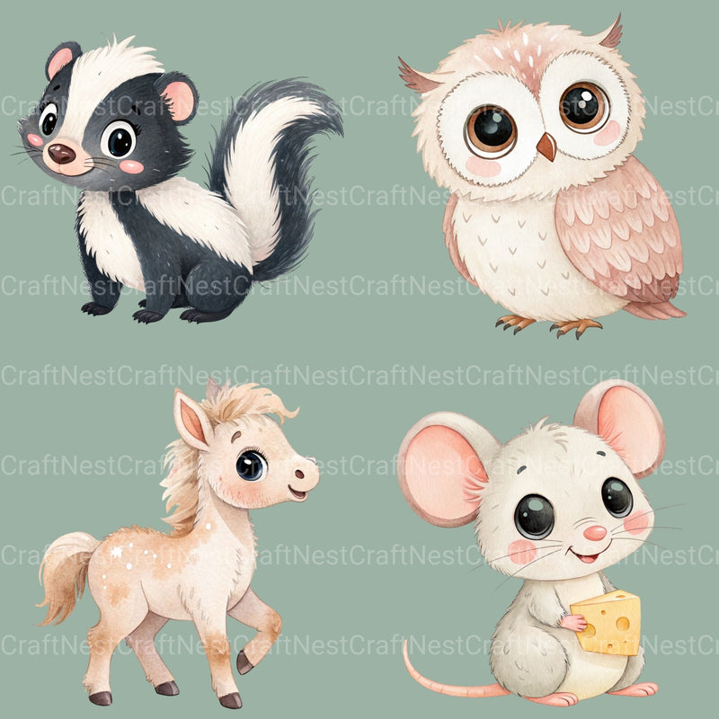 Farm Animals Clipart Bundle - CraftNest - Digital Crafting and Art