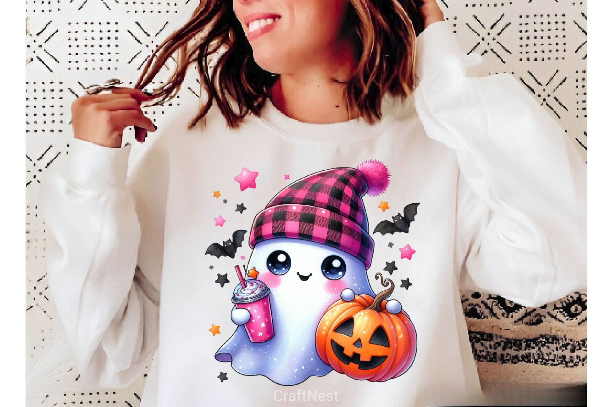 Cute Ghost Cute Halloween Clipart Bundle 16 - CraftNest - Digital Crafting and Art