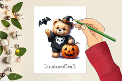 Halloween Teddy Bear Clipart Bundle 3 - CraftNest - Digital Crafting and Art