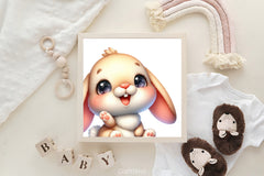 Cute Baby Bunny Clipart Bundle - CraftNest - Digital Crafting and Art