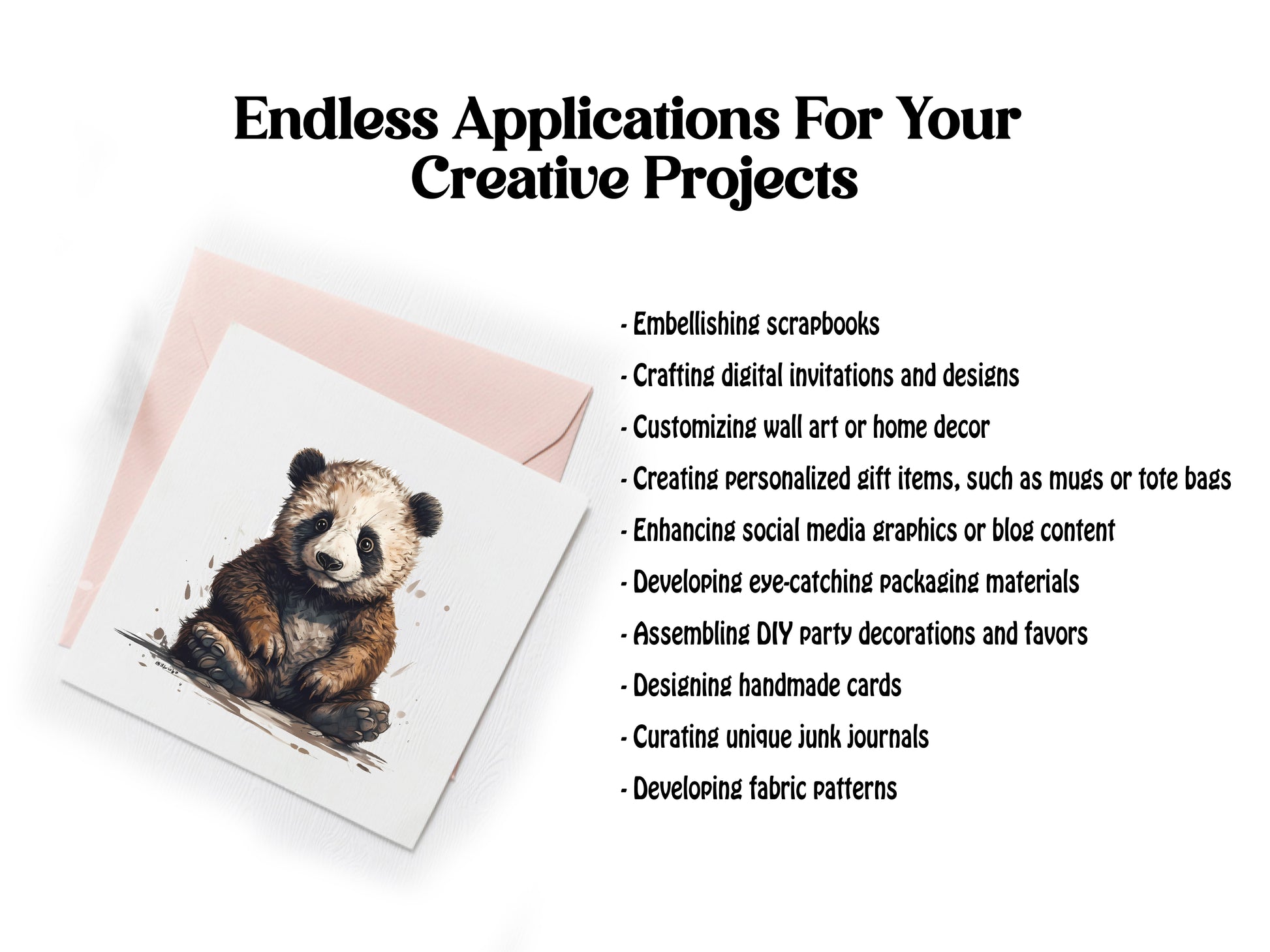 Baby Pandas Clipart - CraftNest