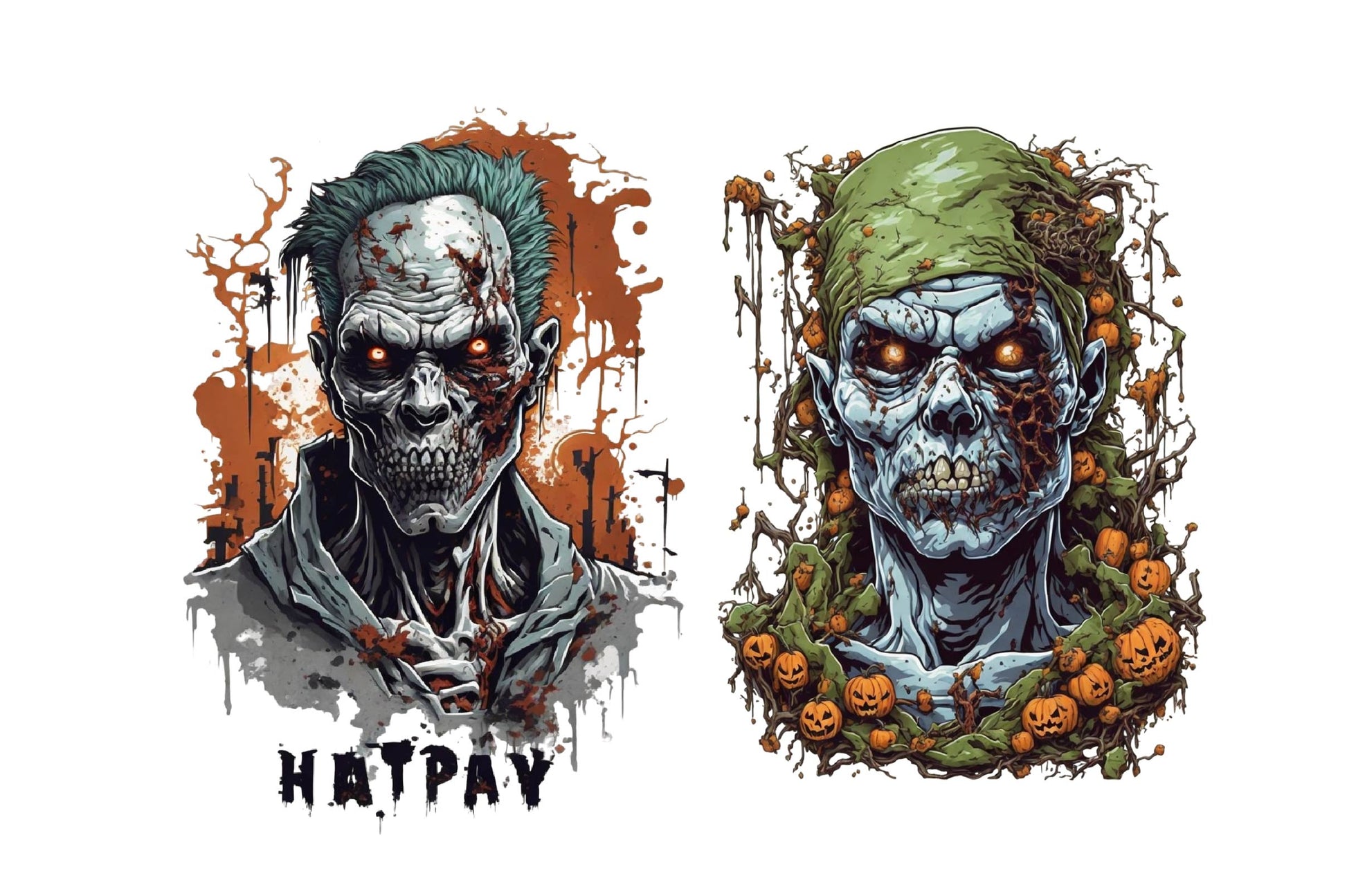 Terrible Zombie Clipart Bundle - CraftNest - Digital Crafting and Art