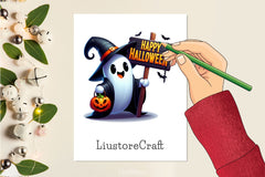 Funny Halloween Ghost Clipart Bundle 4 - CraftNest - Digital Crafting and Art