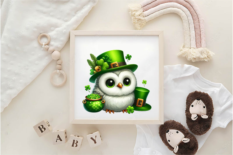 Cute Owl St Patrick's Day Clipart Bundle - CraftNest - Digital Crafting and Art