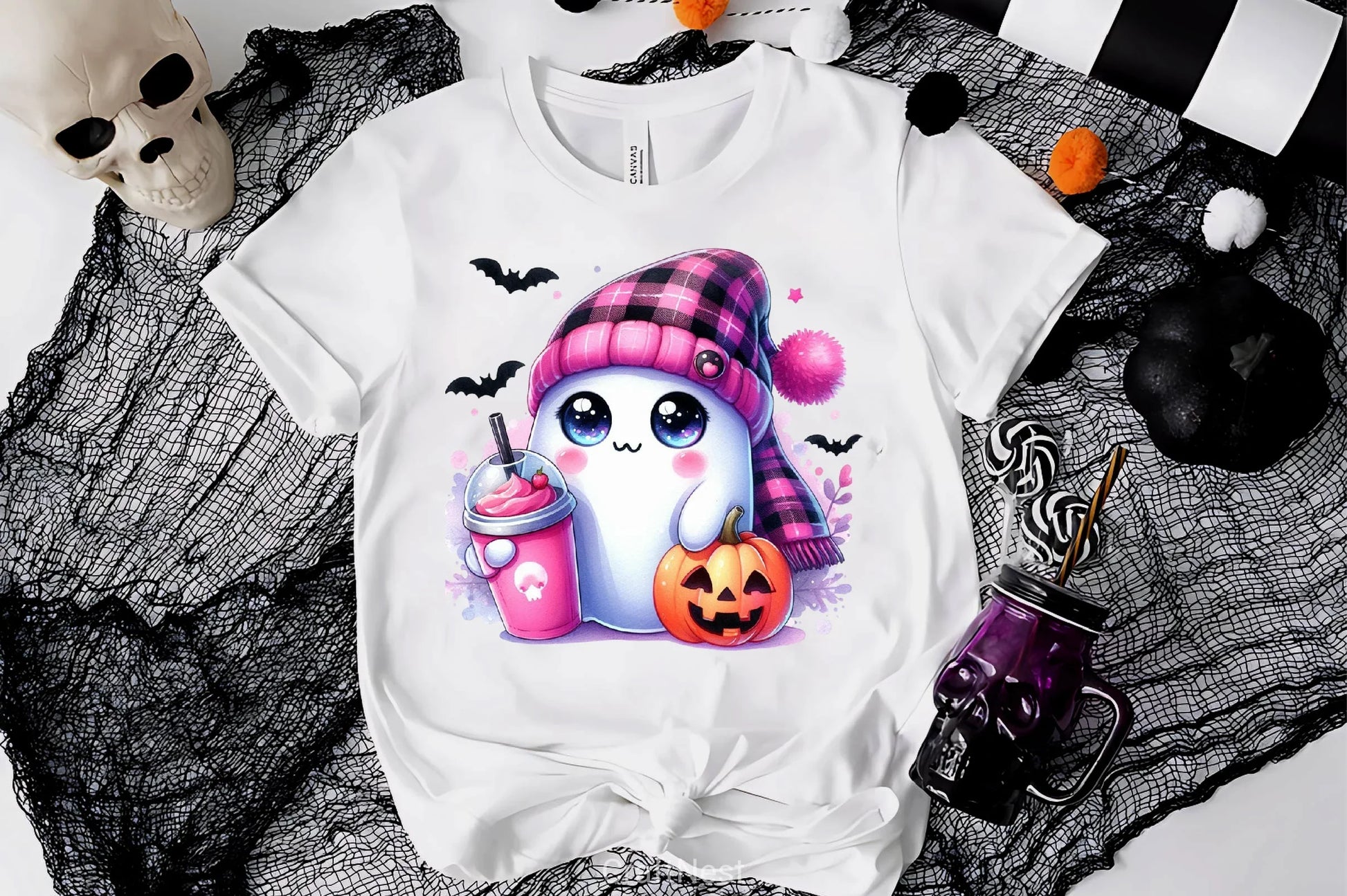 Cute Ghost Cute Halloween Clipart Bundle 3 - CraftNest - Digital Crafting and Art