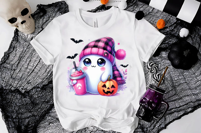 Cute Ghost Cute Halloween Clipart Bundle 3 - CraftNest - Digital Crafting and Art