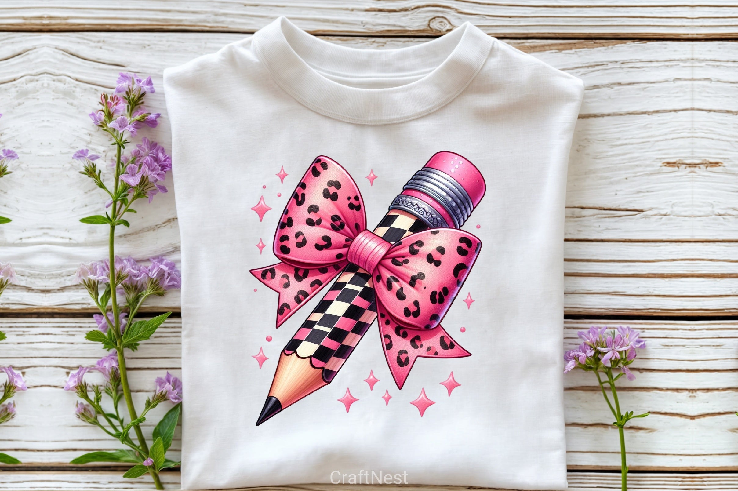 Leopard Teacher Pencil Clipart Bundle - CraftNest - Digital Crafting and Art