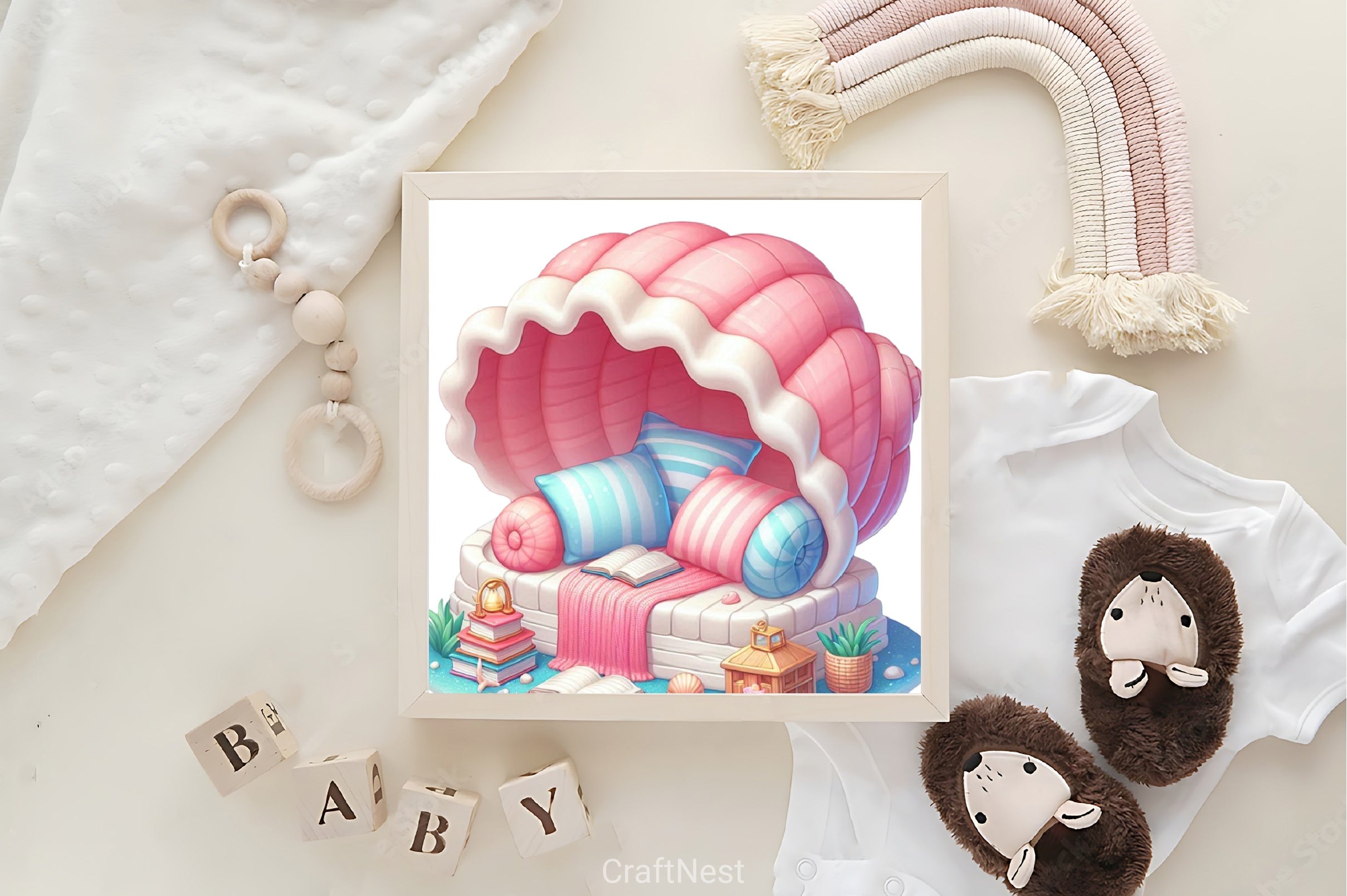 Cozy Seashell Clipart Bundle - CraftNest - Digital Crafting and Art