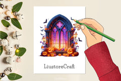 Window Halloween Clipart Bundle - CraftNest - Digital Crafting and Art
